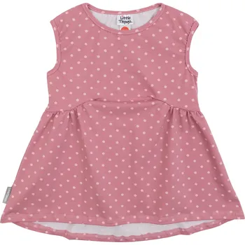 Dámské šaty dívči fialkové šaty s puntíkem