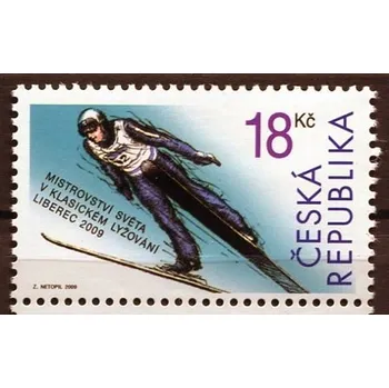Poštovní známka Česká pošta (2009) č. 588 ** - Česká republika - MS v lyžování