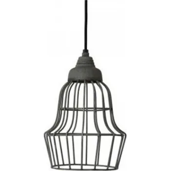 Šedé kovové stropní světlo Birk - Ø 17*27 cm