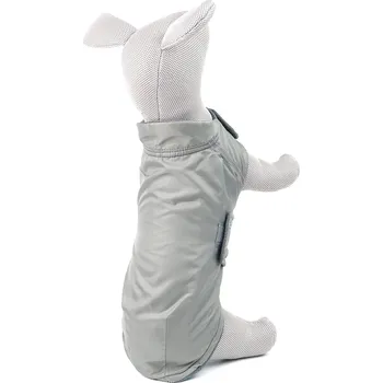 Obleček pro psa Vsepropejska Icy zimní bunda pro psa s reflexními prvky Barva: Šedá, Délka zad (cm): 48, Obvod hrudníku: 48 - 80 cm