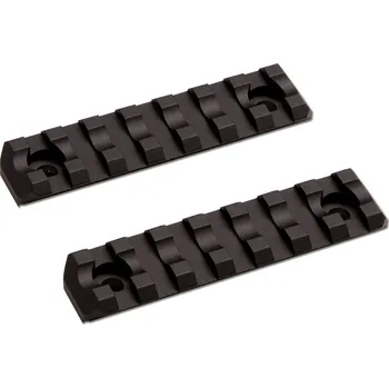 Sportovní střelba ASG ASG kovová RIS lišta M-RAIL pro M-LOK, 7 slots / 80 mm (2 kusy) - Černá