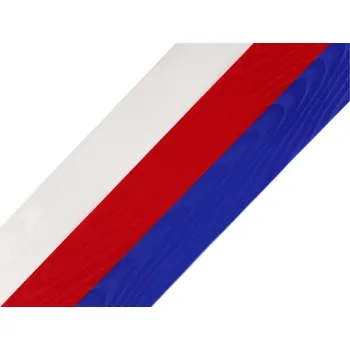 Stuha Stuha trikolora 10 metrů Česko šíře 10 cm - trikolora