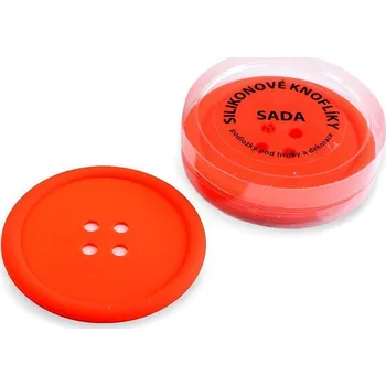 Utěrka Silikonové knoflíky sada 4 ks - 9 oranžová reflexní