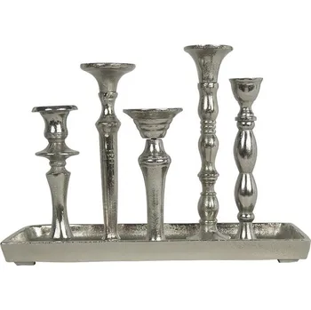Svícen Svícen na 5 svíček na podnose - 35*16*25cm