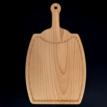 Kuchyňské prkénko AMADEA Dřevěné prkénko s drážkou ve tvaru sudu, masivní dřevo, 36x21x1,5 cm
