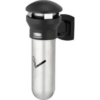 Popelník Moderní nástěnný popelník z ušlechtilé oceli Rubbermaid