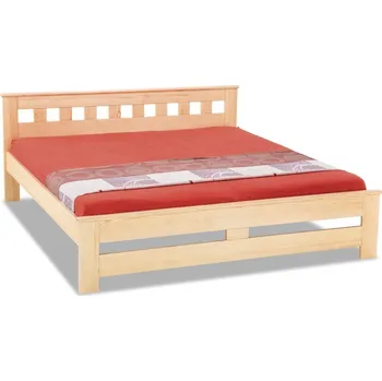 Postel Krajča Manželská postel z masivu Dana 200 x 200 cm Povrchová úprava dřeva: Bezbarvý olej OSMO, Druh dřeva: Borovice
