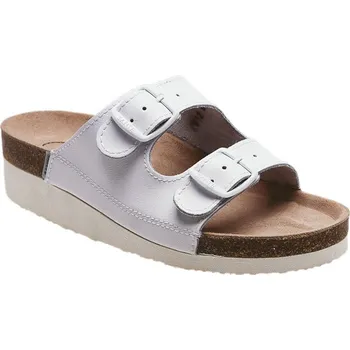 Dámská zdravotní obuv Santé Zdravotní pantofle na klínku N/21/10/K Velikost 38 (UK-5) bílá