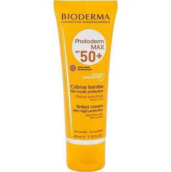 Přípravek na opalování Recenze Bioderma Photoderm Max Tinted Cream SPF50+ Golden Colour 40 ml