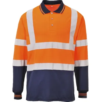 Portwest Polokošile BALLINA, různé barvy Velikost XL oranžová/navy