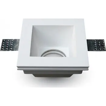 Žárovka V-TAC Bílý sádrový rámeček na žárovky čtverec