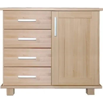 Komoda Via-nábytek Komoda buková 4S 1D Povrchová úprava: Moření odstín olše