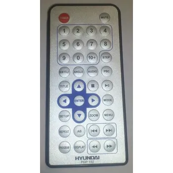 Hyundai PDP102 náhradní dálkový ovladač jiného vzhledu.