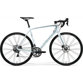 Silniční kolo Recenze Merida Scultura Disc 5000 Pearl White/Silver Blue/Black M-L