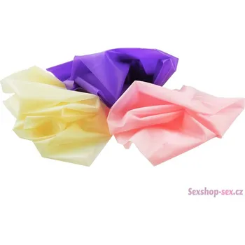 Kondom Ústní rouška pro orální sex (cunnilingus), s příchutí (1 ks), žlutá (vanilková)