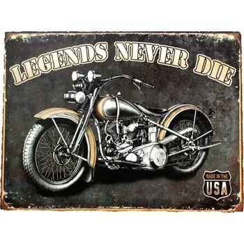 Plechová cedule Plechová cedule pro motorkáře 25x33cm