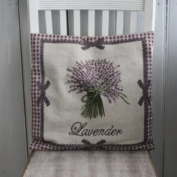 Povlak na dekorativní polštářek Povlak na polštář snop levandule 38x38cm