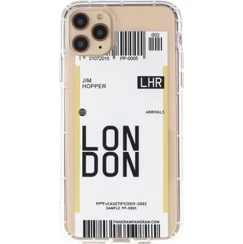 Pouzdro na mobilní telefon Kryt z měkkého plastu se vzorem letenky pro iPhone 11 Pro Max - Londýn