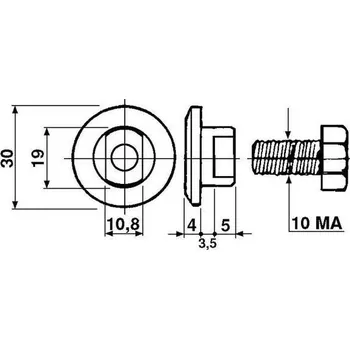 šroub nože vhodné pro BCS, orig. č. 562296180
