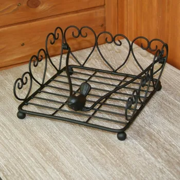 Stojánek na ubrousky s ptáčkem 20x20cm