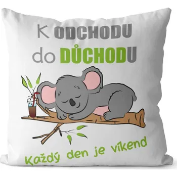 Dekorativní polštářek Polštář Každý den je víkend (Velikost: 55 x 55 cm)