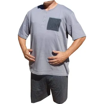 xcena Bavlněné pyžamo světle šedé Velikost: L