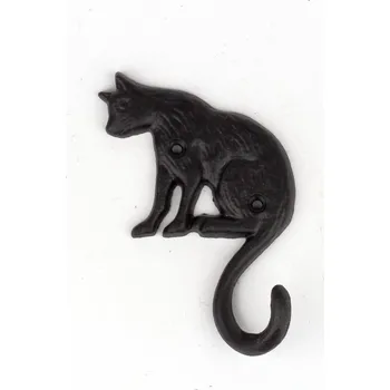 Věšák Nástěnný háček kočka 18x11cm