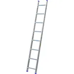 Hliníkový žebřík 1x10 příček, jednodílný DRABEST DP-10 PRO (nosnost 150kg)