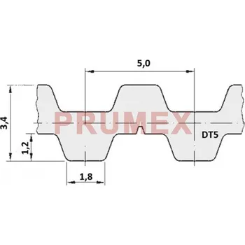 Auto-moto Řemen ozubený DT5 400 optibelt Alpha Torque rukáv