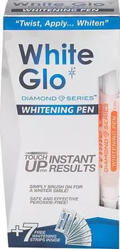 Přípravek na bělení chrupu White Glo Diamond Series 2,5 ml + 7 bělících pásek