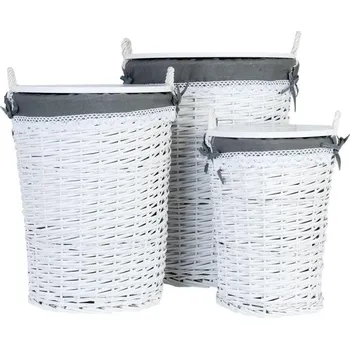 Koš na prádlo Koš na špinavé prádlo s látkovým potahem 39x48cm