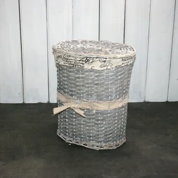 Koš na prádlo Koš na prádlo šedé proutí 48x41x26cm