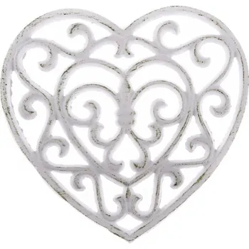 Podložka pod hrnec Podložka pod hrnec bílé srdce