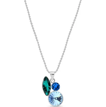 Náhrdelník Náhrdelník modrý se Swarovski Elements Artesia Fine N2201MIX1EMAQ Aquamarine