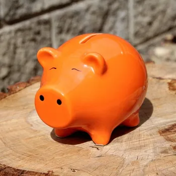 Pokladnička Pokladnička prasátko oranžové