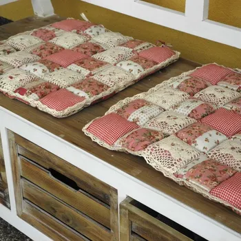 Podsedák Sedák na židli - růžový patchwork 40x40cm