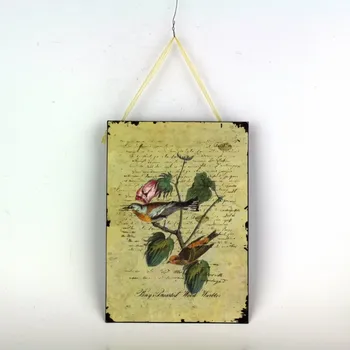 Plechová cedule Plechová cedule dva žlutí ptáčci 19x27cm