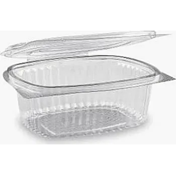 Jednorázové nádobí Miska plastová 250ml s integrovaným víčkem / 500ks