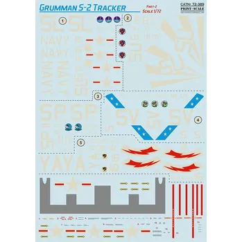 Plastikový model Print Scale 1/72 Grumman S-2 Tracker Part 2 (wet decals)
