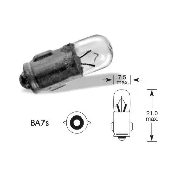 Autožárovka 24V 2W Ba7s, Elta