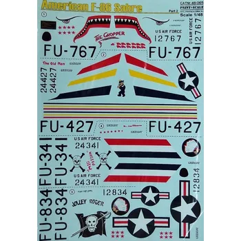Plastikový model Print Scale 1/48 American F-86 Sabre Part 2 (wet decals)