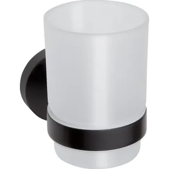 Držák na kartáček NOIR: Držák kartáčků, sklo OPTIMANOIR27