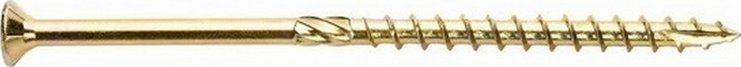 Konstrukční tesařský vrut 4x50 TORX T20 Zn ZH zápustná hlava (400 ks/bal)