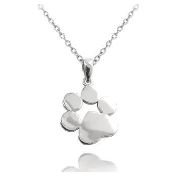 Módní doplněk Stříbrný náhrdelník s tlapkou JMAN0027SN45