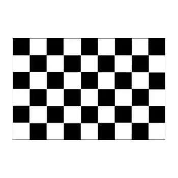 Vlajka Šachovnicová vlajka - startovní - 30 x 45 cm - tunel, karabina