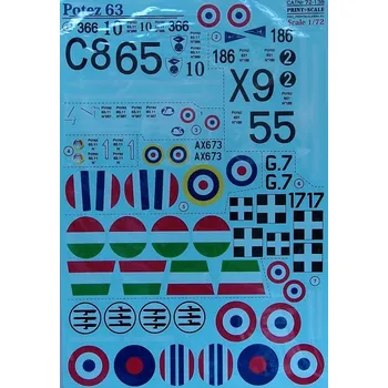 Plastikový model Print Scale 1/72 Potez 63 (wet decals)