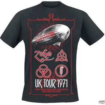 Pánské tričko Tričko metal pánské Led Zeppelin - UK Tour 1971 - NNM - RTLZETSBTOU LZTS07MB - S