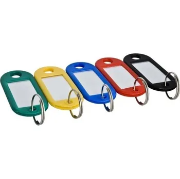 Klíčenka s kroužkem, červená (balení 10 ks)