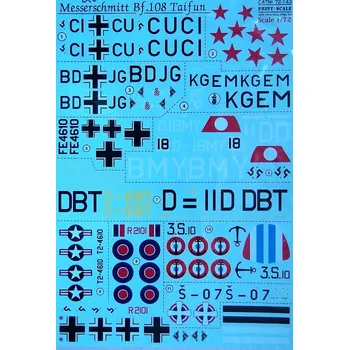 Plastikový model Print Scale 1/72 Messerschmitt Bf.108 Taifun (wet decals)