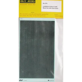 Plastikový model Reji model 1/24 Carbon Structure (black line w/ clear basis)